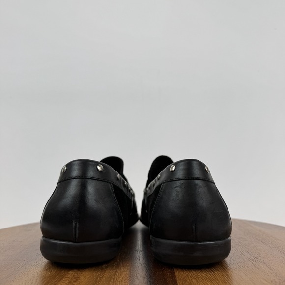 Mens Donald J Pliner Princ Black Suede Slip On Dress Shoes Loafers Size 15  M GUC